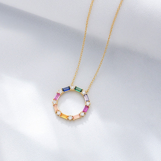 Rainbow Ring Radiance Necklace Stella Harte