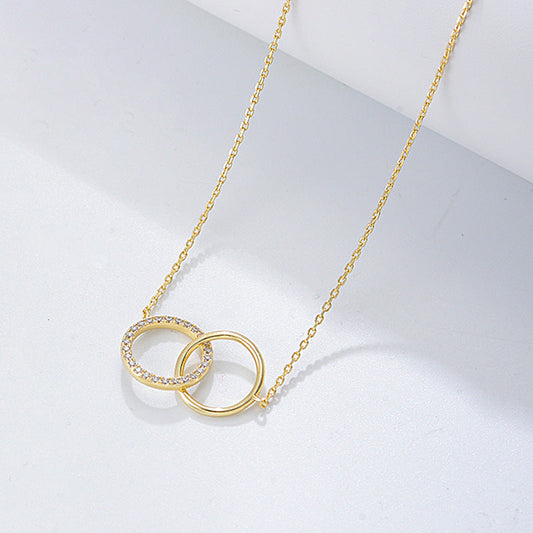 Twin Circle Eternal Bond Necklace Stella Harte