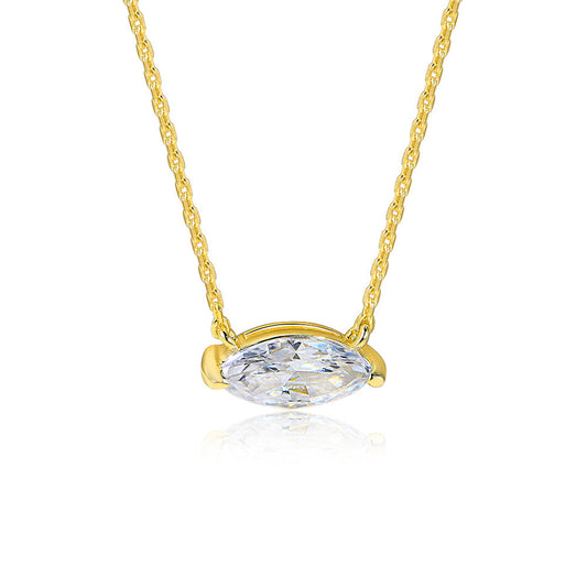 Cat's Eye Zircon Eternal Whisper Necklace Stella Harte