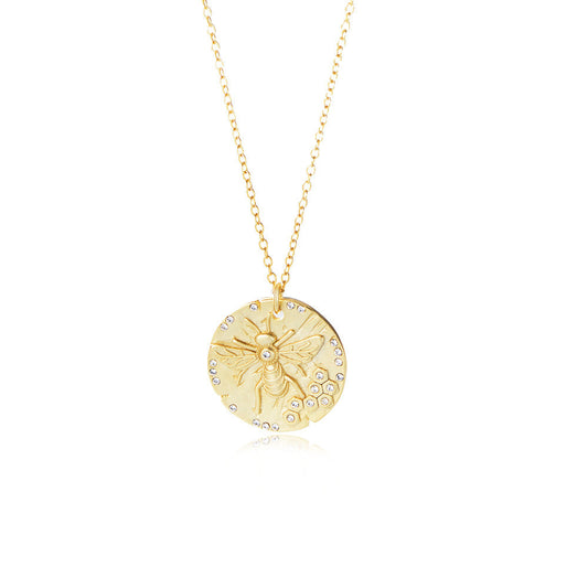 Honeybee Sparkle Whisper Necklace Stella Harte