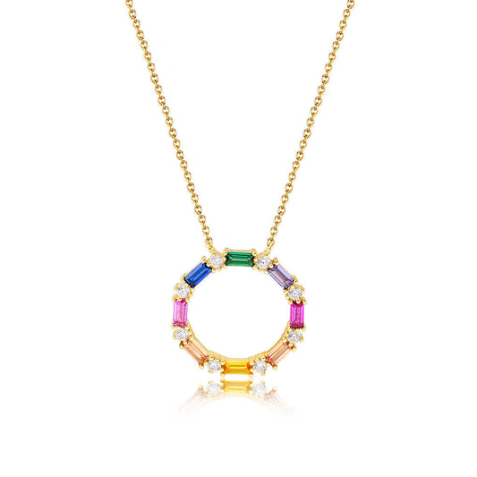 Rainbow Ring Radiance Necklace Stella Harte