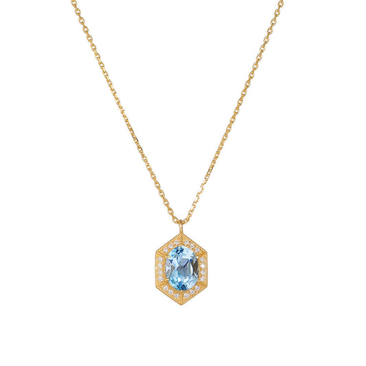 Azure Eternity Glow Necklace Stella Harte