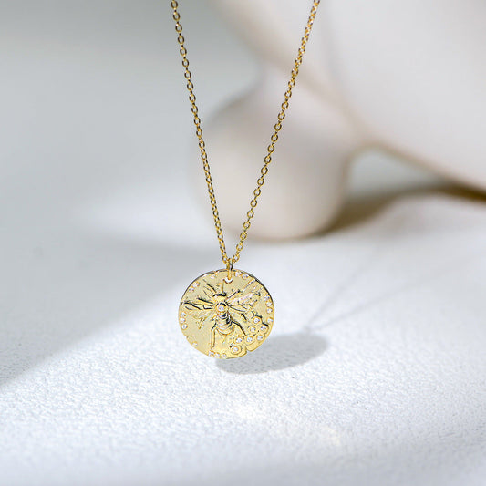 Honeybee Sparkle Whisper Necklace Stella Harte