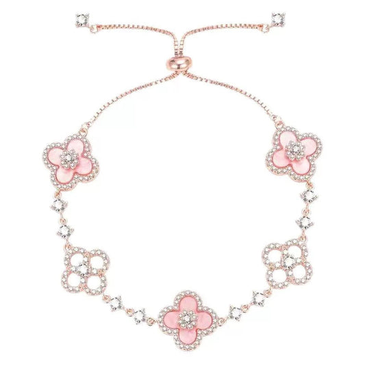Blush Clover Twinkle Bracelet Stella Harte