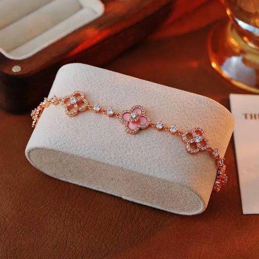 Blush Clover Twinkle Bracelet Stella Harte