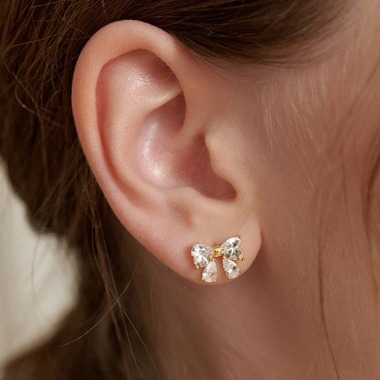 Ribbon Elegance Stud Earrings Stella Harte