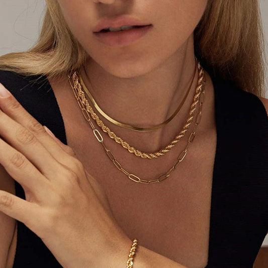 Golden Waves Necklace Stella Harte