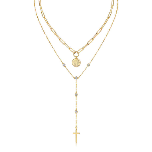 Lotus Faith Layer Necklace Stella Harte