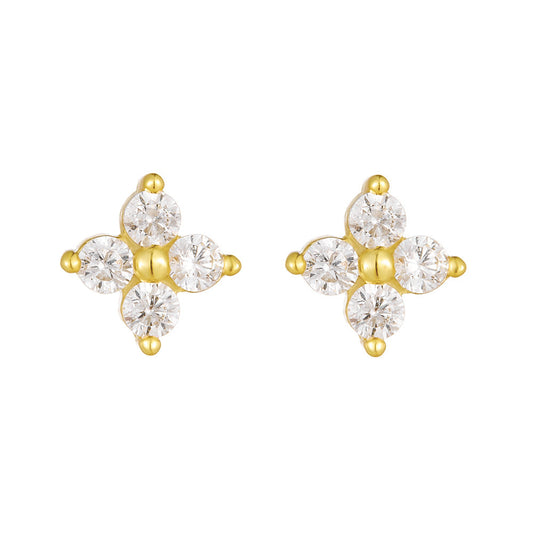 Celestial Cluster Stud Earrings Stella Harte