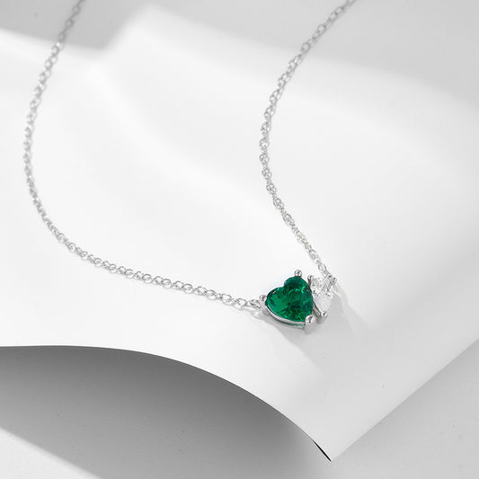Emerald Heart Necklace