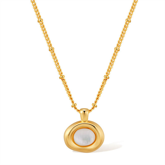Pearl Circle Whisper Necklace