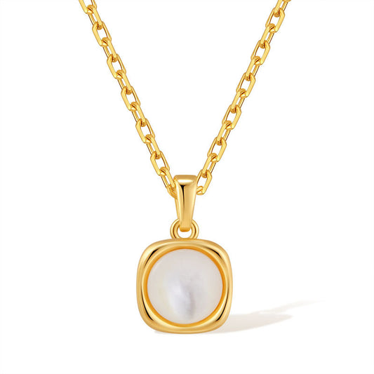 Square Pearl Grace Necklace