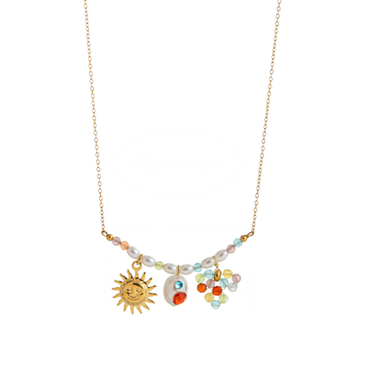 Sunshine Beadburst Necklace Stella Harte