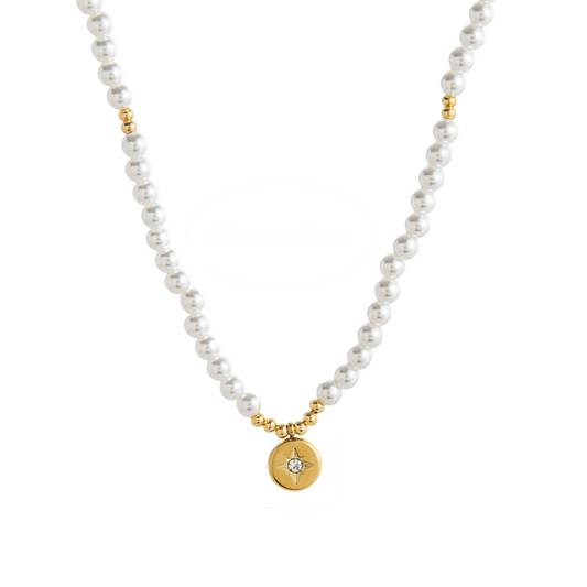 Starlit Pearl Whisper Necklace Stella Harte