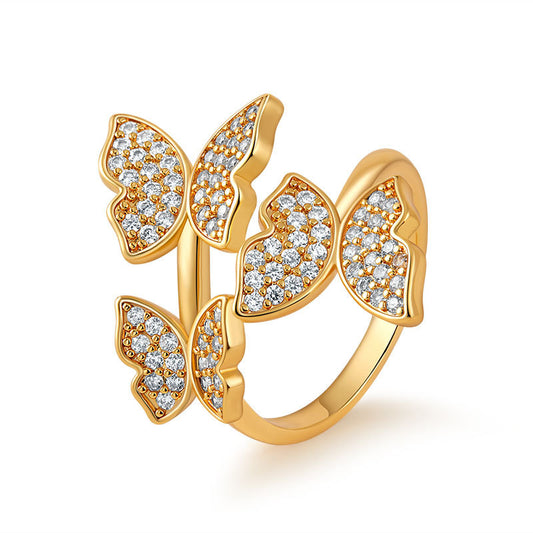 Butterfly Flutter Diamond Ring