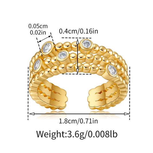 Sparkle Bead Stack Ring