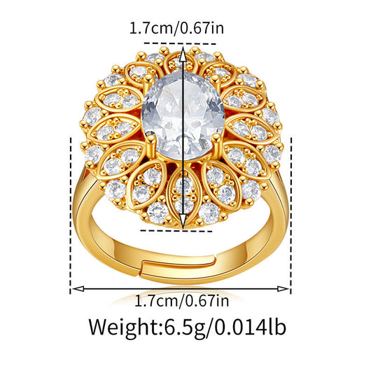 Daisy Diamond Bloom Ring