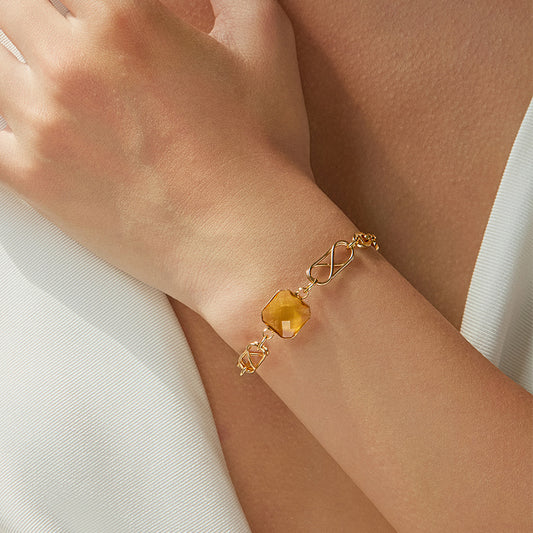 Citrine Infinity Anchor