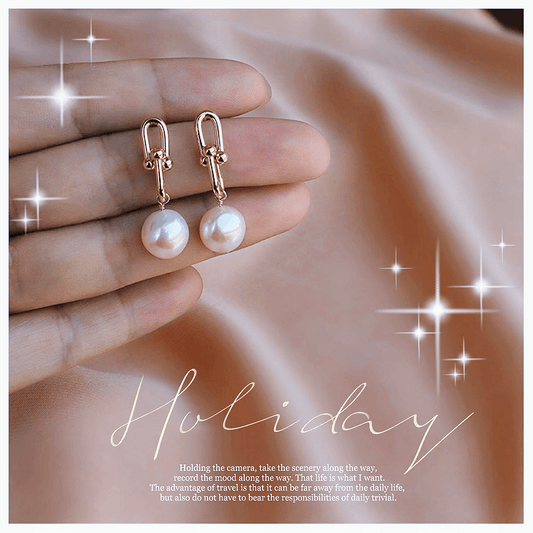 Celeste Pearl Duo Dangle Earrings Stella Harte