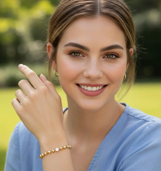 Beaded Heart Spark Bracelet Stella Harte