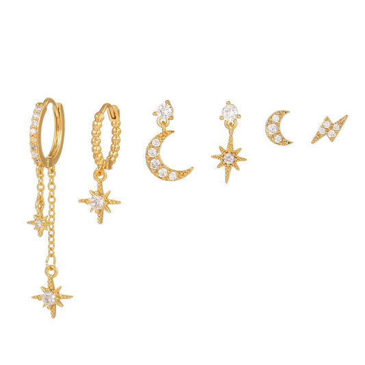 Starry Light Stud & Drop Earrings Stella Harte