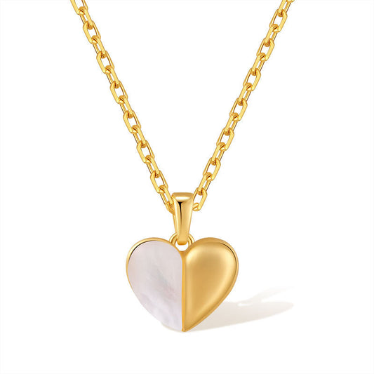 Semi-Heart Pendant Necklace Stella Harte