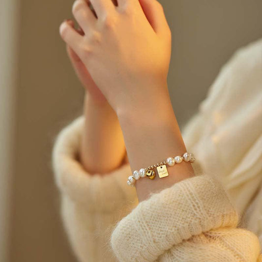 Seraphina Pearl Charm Bracelet Stella Harte