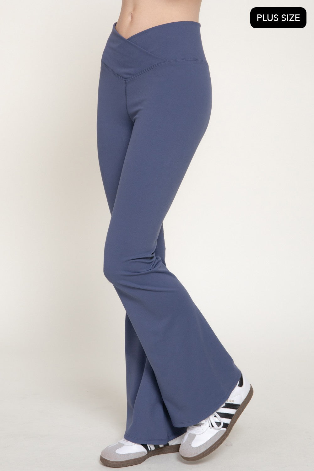 Cross Over Waistband Activewear Yoga Pants