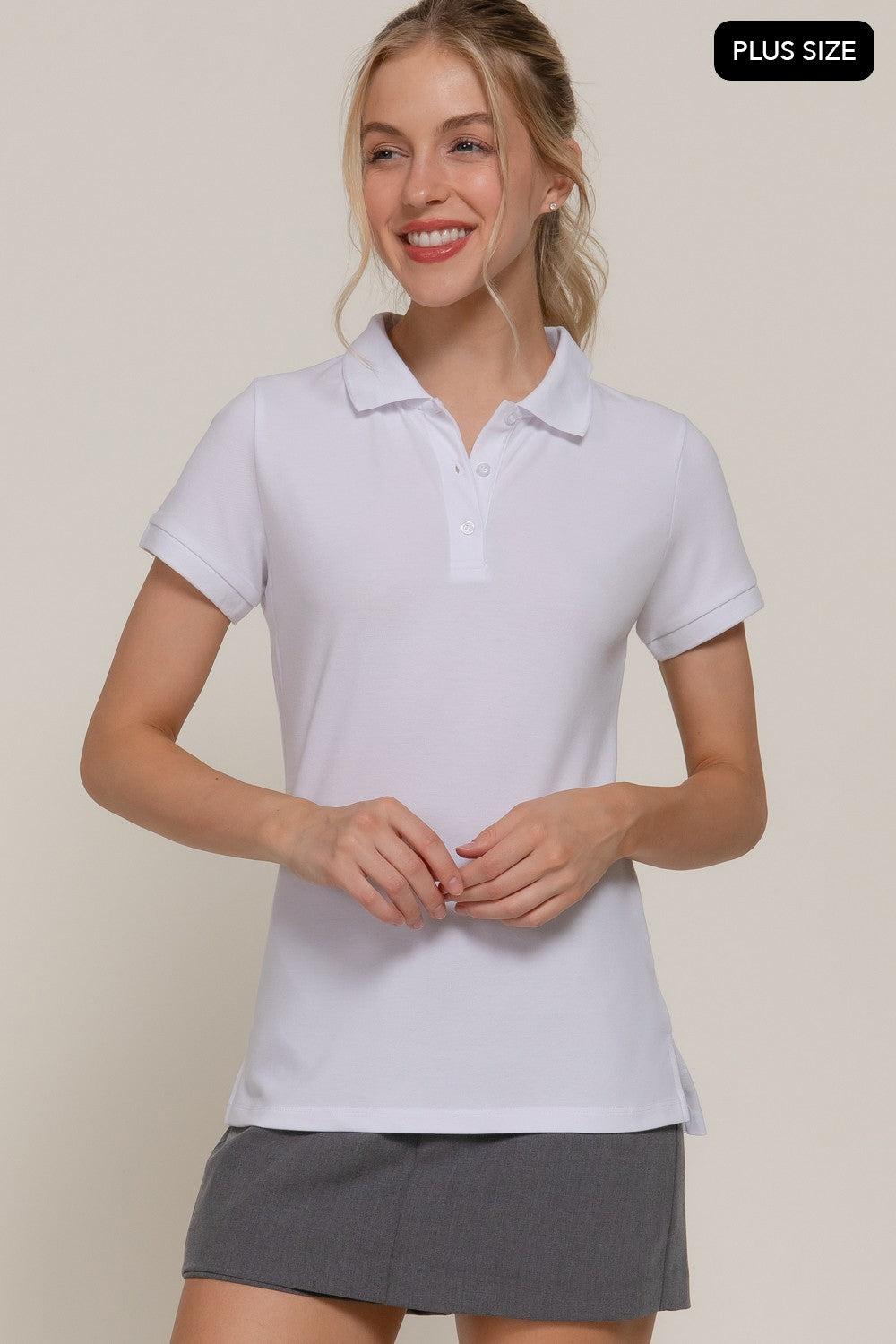 Short Sleeve Classic Pique Polo Top