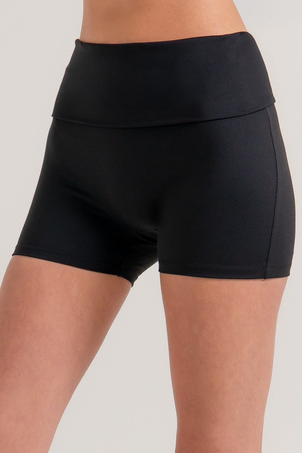Waist Fold-over Active Bike Shorts