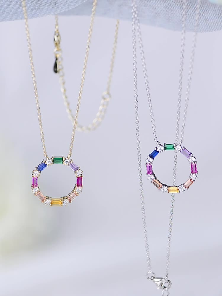 Rainbow Ring Radiance Necklace