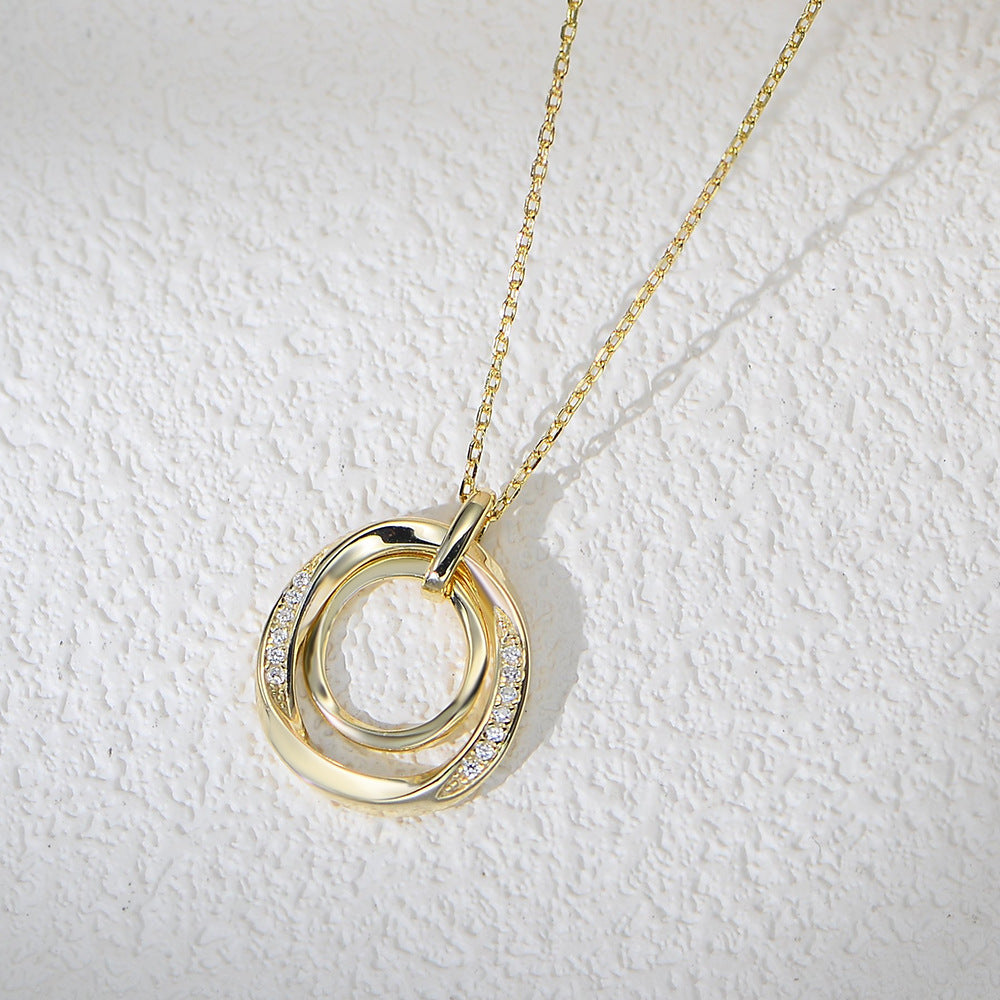 TwinkleTwirl Silver Charm Necklace