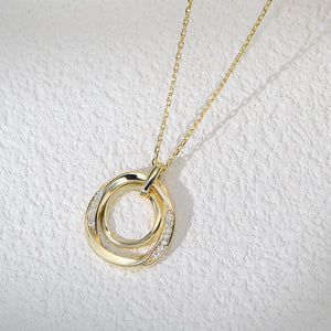 TwinkleTwirl Silver Charm Necklace
