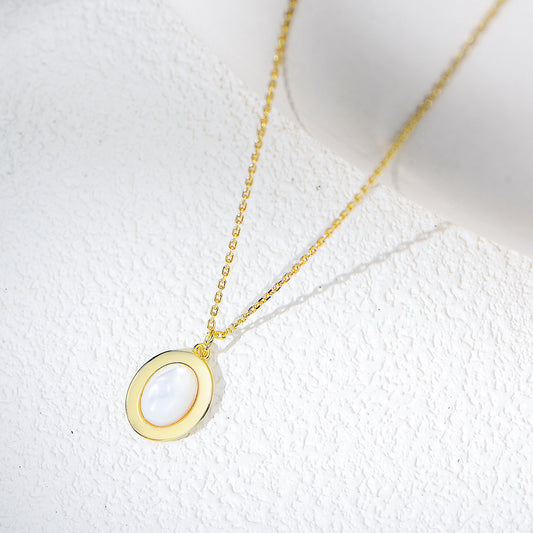 OvalGlow Retro Chic Necklace