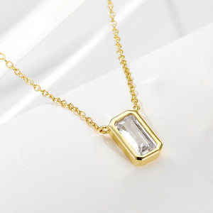 Starlit Zircon Charm Necklace