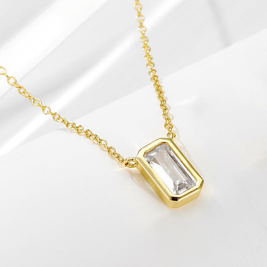 Starlit Zircon Charm Necklace