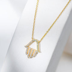 Celestial Palm Whisper Necklace