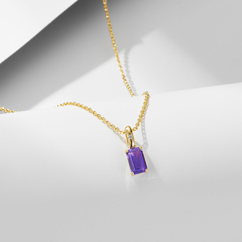 Amethyst Peridot Moonlit Dance Necklace