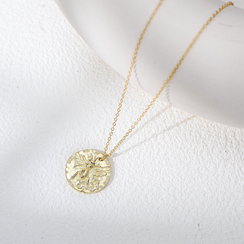 Honeybee Sparkle Whisper Necklace Stella Harte