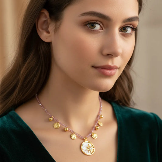 Rosy Dawn Star Necklace