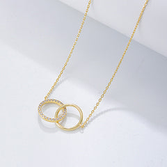 Twin Circle Eternal Bond Necklace