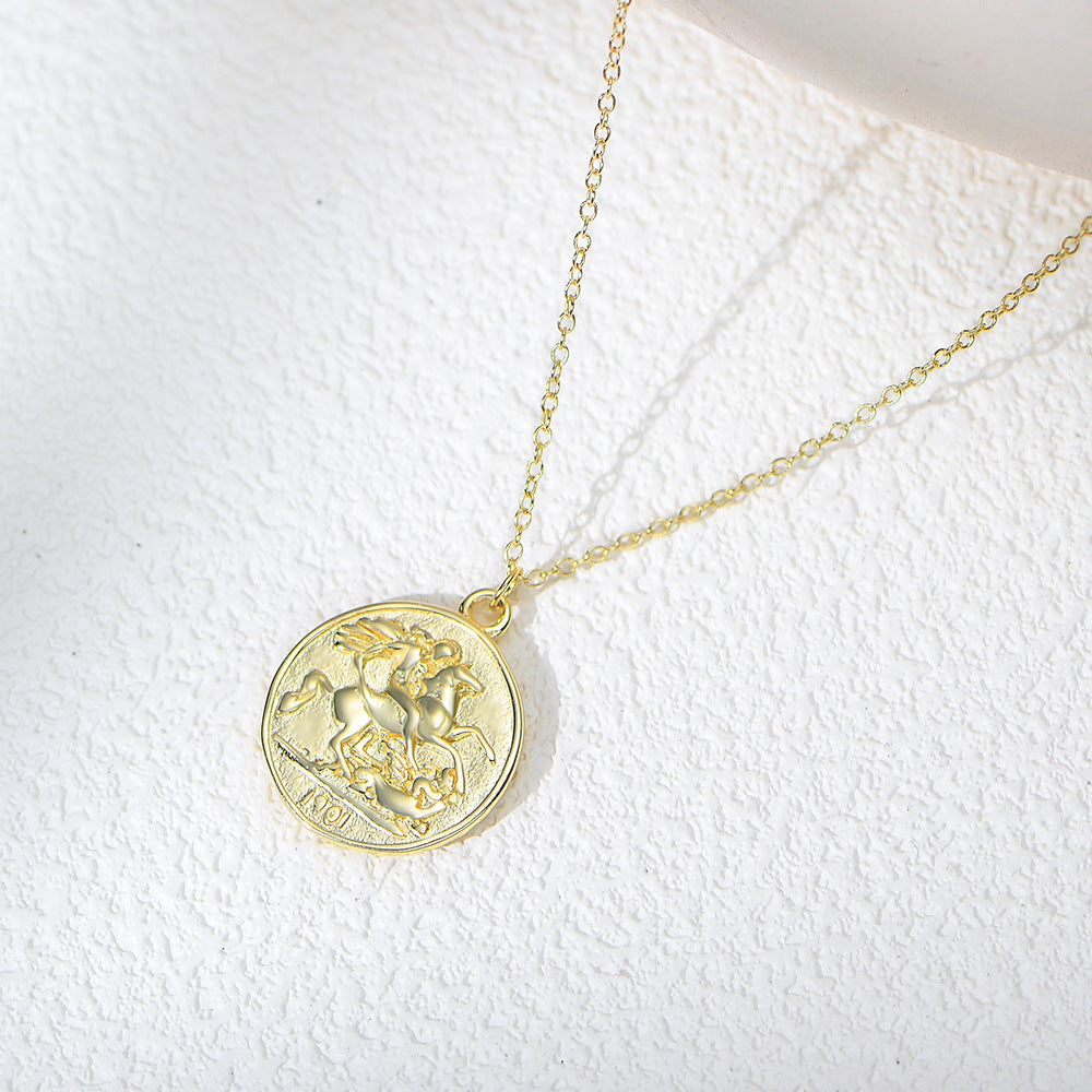 Regal Muse Coin Necklace