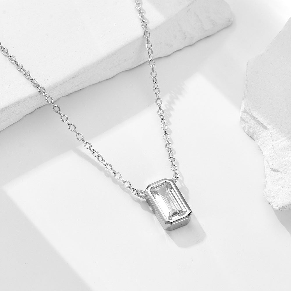 Starlit Zircon Charm Necklace
