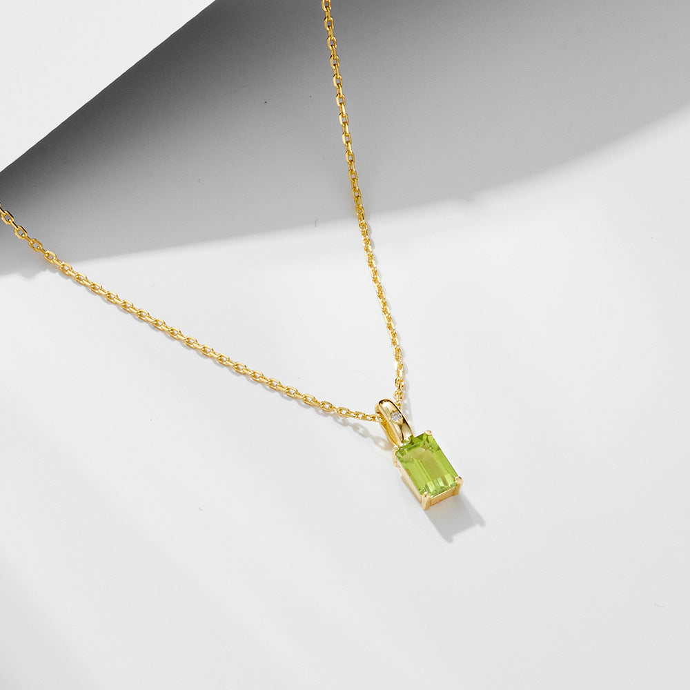 Amethyst Peridot Moonlit Dance Necklace