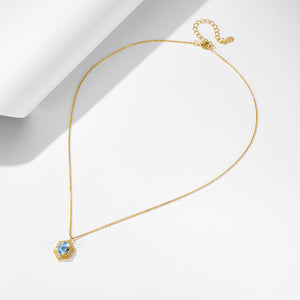 Azure Eternity Glow Necklace