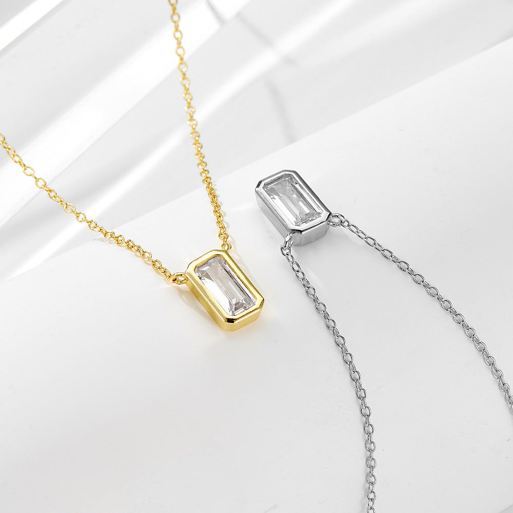 Starlit Zircon Charm Necklace