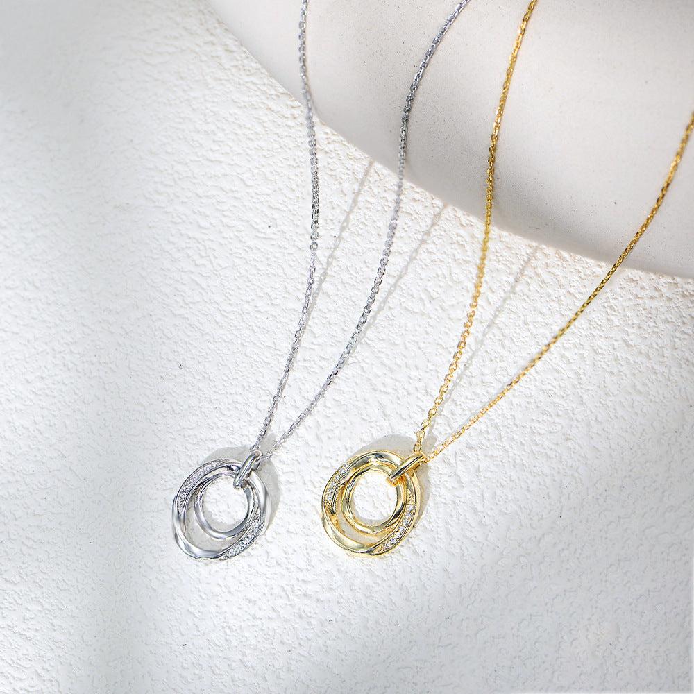 TwinkleTwirl Silver Charm Necklace Stella Harte
