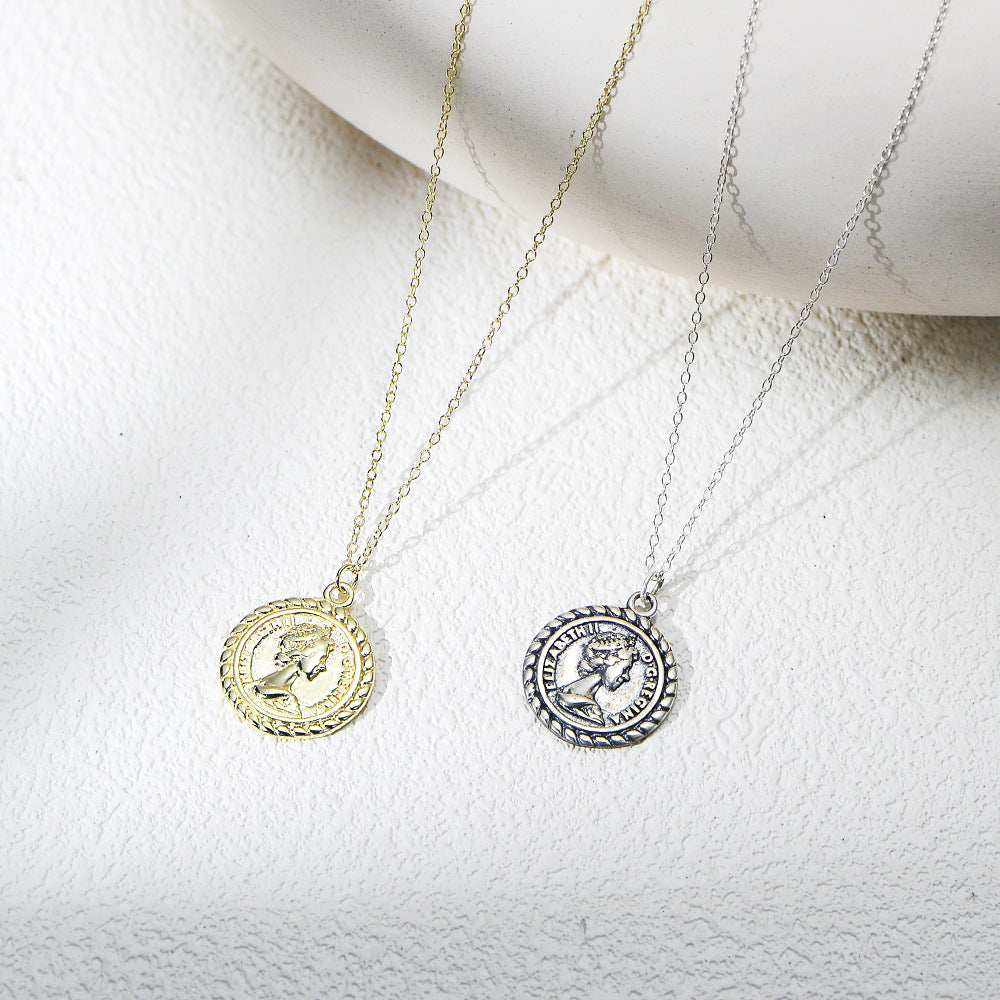 Regal Muse Coin Necklace
