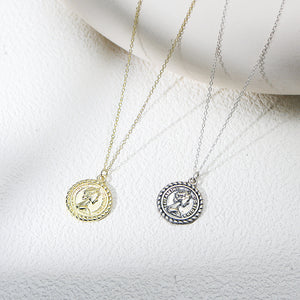 Regal Muse Coin Necklace