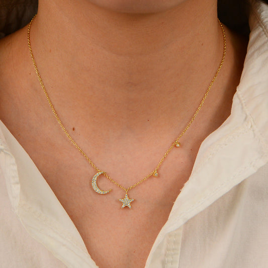 StarryLune Charm Necklace